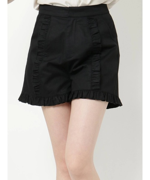 merry jenny（メリージェニー）の「line frill チノショートパンツ（その他パンツ・レディース・ライトブルー/ブラック/ベージュ・FREE）」の9枚目の写真