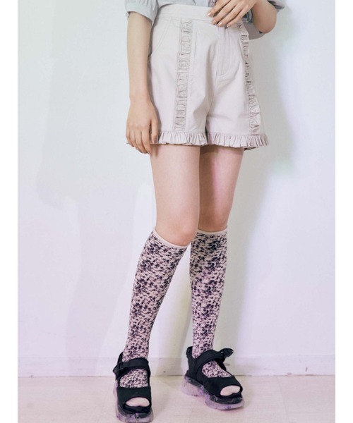 merry jenny（メリージェニー）の「line frill チノショートパンツ（その他パンツ・レディース・ライトブルー/ブラック/ベージュ・FREE）」の20枚目の写真