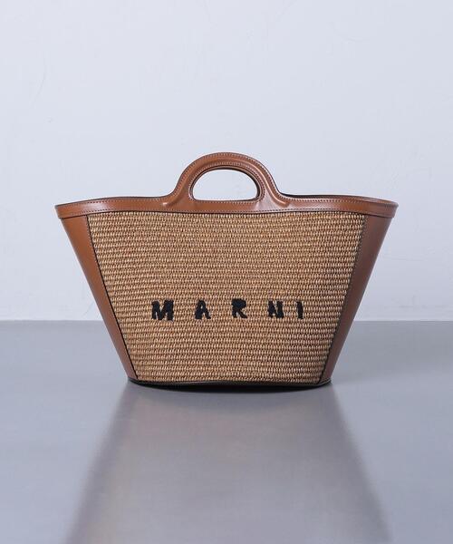 MARNI(マルニ)の「<MARNI(マルニ)>LTH/LFA ロゴ バッグ ■■■(トートバッグ・レディース・ブラウン・FREE)」の1枚目の写真