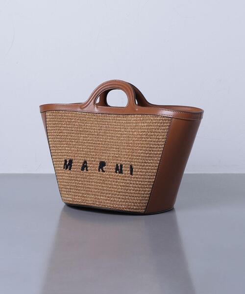 MARNI(マルニ)の「<MARNI(マルニ)>LTH/LFA ロゴ バッグ ■■■(トートバッグ・レディース・ブラウン・FREE)」の2枚目の写真