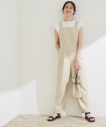 ROPE'（ロペ）の「レザ―ライクオールインワン（つなぎ/オールインワン）」