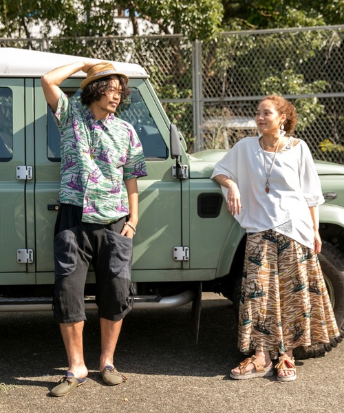 チャイハネ（チャイハネ）の「【チャイハネ】yul レゴアMEN'Sサルエルハーフパンツ（その他パンツ・メンズ・ホワイト/ブラック/ベージュ/カーキ/ブルー・FREE）」の6枚目の写真