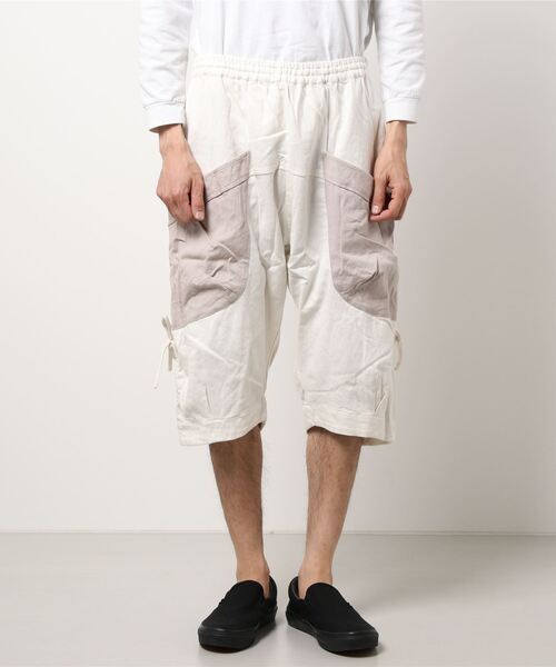 チャイハネ（チャイハネ）の「【チャイハネ】yul レゴアMEN'Sサルエルハーフパンツ（その他パンツ・メンズ・ホワイト/ブラック/ベージュ/カーキ/ブルー・FREE）」の12枚目の写真
