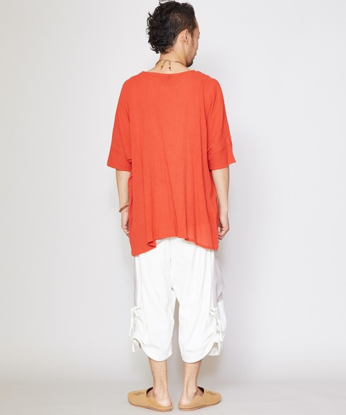 チャイハネ（チャイハネ）の「【チャイハネ】yul レゴアMEN'Sサルエルハーフパンツ（その他パンツ・メンズ・ホワイト/ブラック/ベージュ/カーキ/ブルー・FREE）」の15枚目の写真