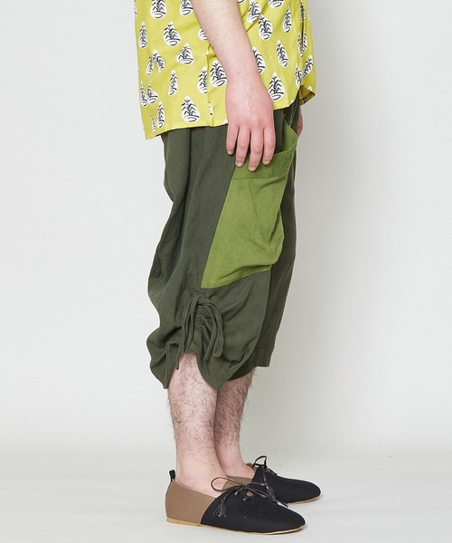 チャイハネ（チャイハネ）の「【チャイハネ】yul レゴアMEN'Sサルエルハーフパンツ（その他パンツ・メンズ・ホワイト/ブラック/ベージュ/カーキ/ブルー・FREE）」の21枚目の写真