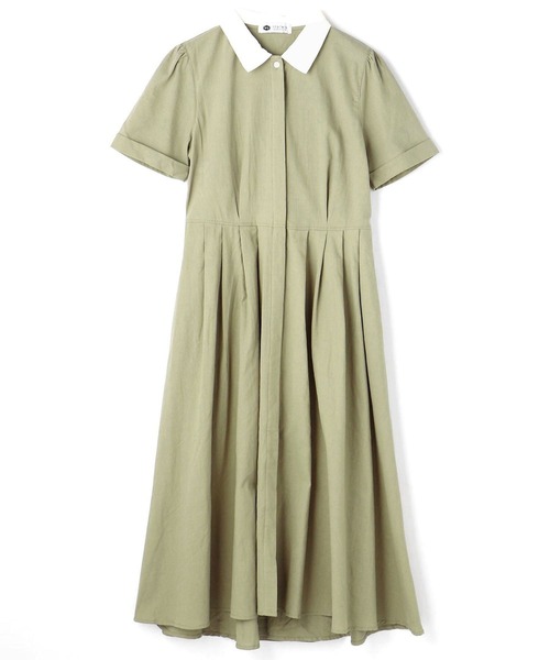 179/WG（イチナナキュウダブルジー）の「クレリックシャツワンピース（シャツワンピース・レディース・ブルー/グリーン/ピンク・MEDIUM）」の18枚目の写真