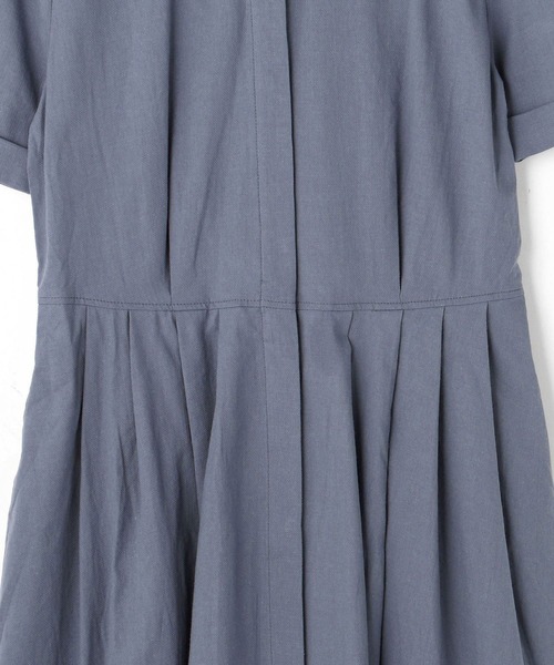 179/WG（イチナナキュウダブルジー）の「クレリックシャツワンピース（シャツワンピース・レディース・ブルー/グリーン/ピンク・MEDIUM）」の4枚目の写真