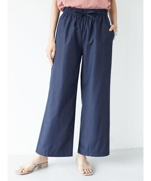 CRAFT STANDARD BOUTIQUE（クラフトスタンダードブティック）の「シェフワイドパンツ　＊（その他パンツ・レディース・ネイビー/ブラウン・L/M）」の4枚目の写真