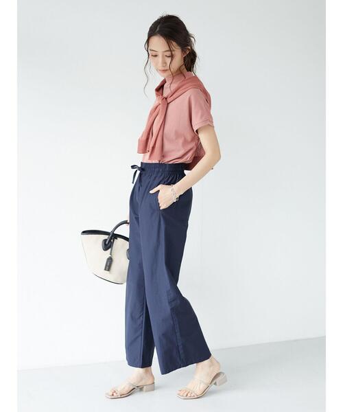 CRAFT STANDARD BOUTIQUE（クラフトスタンダードブティック）の「シェフワイドパンツ　＊（その他パンツ・レディース・ネイビー/ブラウン・L/M）」の12枚目の写真