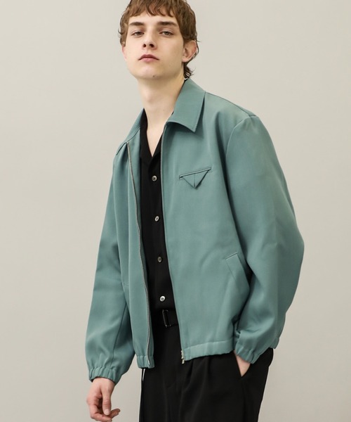KIIT(キート)の「【KIIT】EX.FRONT ZIP BLOUSON(ブルゾン・メンズ・ブラック/チェック/グリーン・2/1)」の3枚目の写真