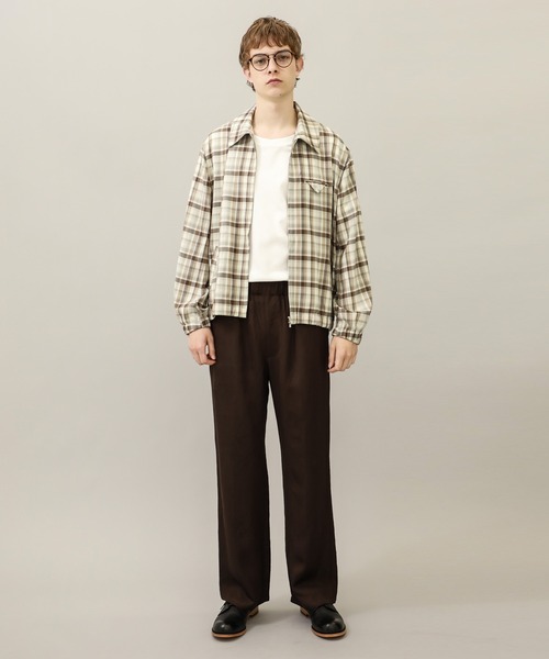 KIIT(キート)の「【KIIT】EX.FRONT ZIP BLOUSON(ブルゾン・メンズ・ブラック/チェック/グリーン・2/1)」の10枚目の写真