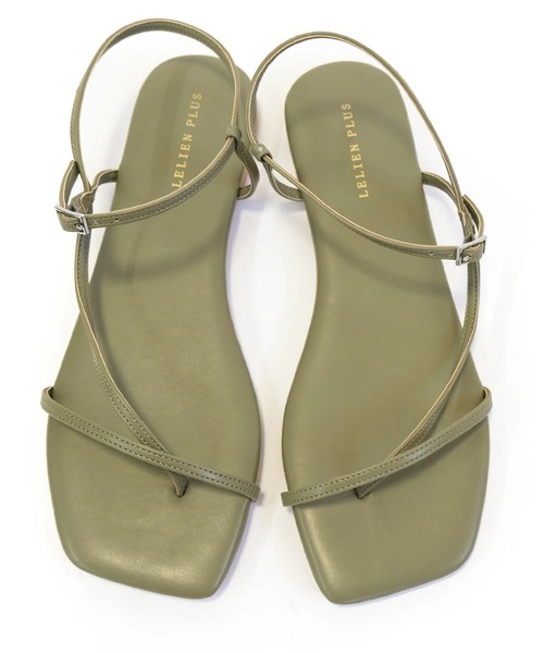 AmiAmi(アミアミ)の「華奢ストラップスクエアトゥトングサンダル(サンダル・レディース・ホワイト/ブラック/ベージュ/カーキ/ブラウン・LL/S/M/L)」の14枚目の写真