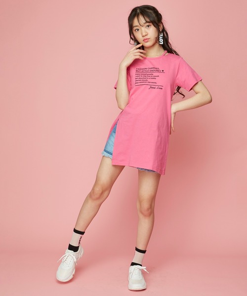 JENNI love（ジェニィラブ）の「タテロゴシースルークルーソックス（ソックス/靴下・キッズ・パープル/ミント/ブラック・22-24cm/19-21cm）」の7枚目の写真