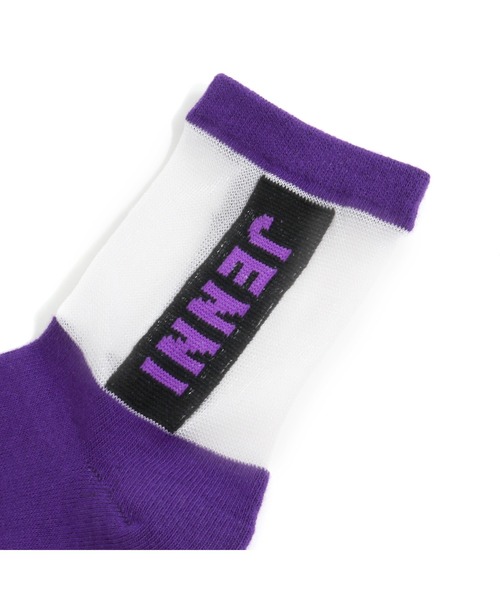 JENNI love（ジェニィラブ）の「タテロゴシースルークルーソックス（ソックス/靴下・キッズ・パープル/ミント/ブラック・22-24cm/19-21cm）」の12枚目の写真