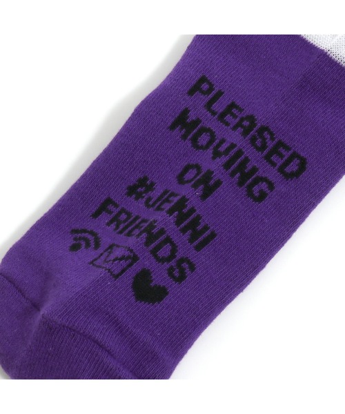 JENNI love（ジェニィラブ）の「タテロゴシースルークルーソックス（ソックス/靴下・キッズ・パープル/ミント/ブラック・22-24cm/19-21cm）」の11枚目の写真