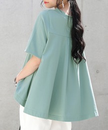 n'OrLABEL | 『撥水＆吸水モックネックフレアTシャツ』(Tシャツ/カットソー)