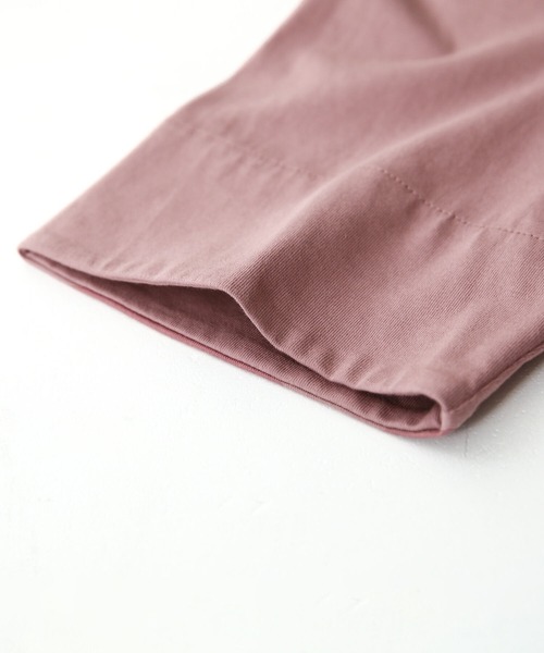 n'OrLABEL(ノアールレーベル)の「『撥水&吸水モックネックフレアTシャツ』(Tシャツ/カットソー・レディース・ブラック/ブラウン/オフホワイト/ピンク/ミント・1/2)」の19枚目の写真