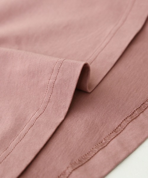 n'OrLABEL(ノアールレーベル)の「『撥水&吸水モックネックフレアTシャツ』(Tシャツ/カットソー・レディース・ブラック/ブラウン/オフホワイト/ピンク/ミント・1/2)」の21枚目の写真