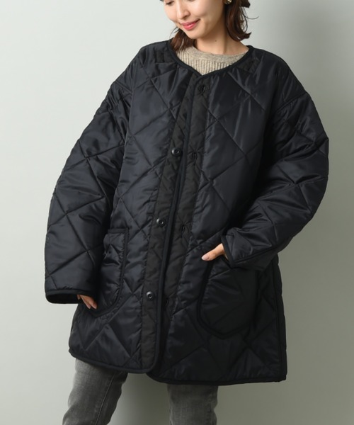 Lee(リー)の「【Lee】KILTING LINER COAT(ミリタリージャケット・レディース・ブラック/カーキ・FREE)」の2枚目の写真