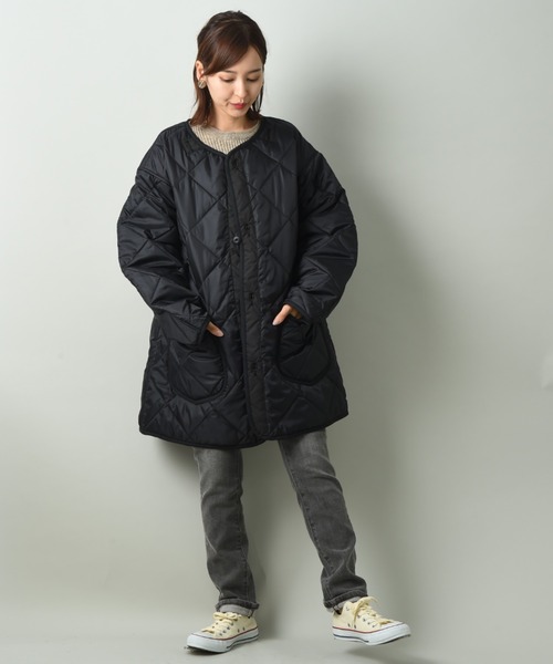 Lee(リー)の「【Lee】KILTING LINER COAT(ミリタリージャケット・レディース・ブラック/カーキ・FREE)」の10枚目の写真