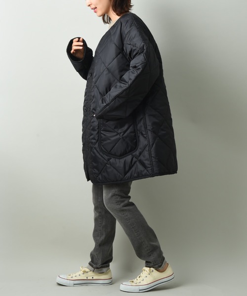 Lee(リー)の「【Lee】KILTING LINER COAT(ミリタリージャケット・レディース・ブラック/カーキ・FREE)」の9枚目の写真