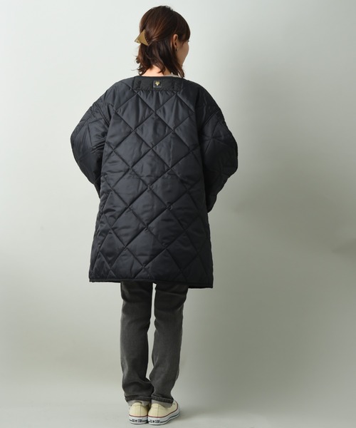 Lee(リー)の「【Lee】KILTING LINER COAT(ミリタリージャケット・レディース・ブラック/カーキ・FREE)」の8枚目の写真