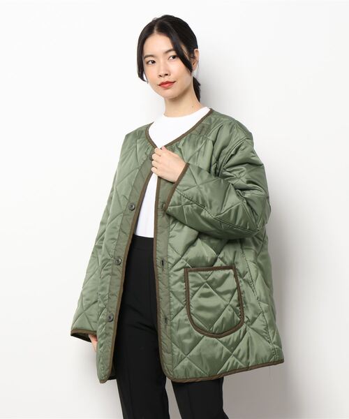 Lee(リー)の「【Lee】KILTING LINER COAT(ミリタリージャケット・レディース・ブラック/カーキ・FREE)」の21枚目の写真