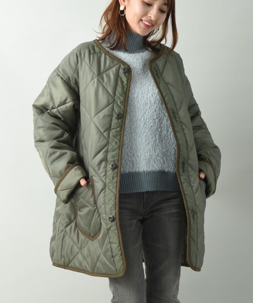 Lee(リー)の「【Lee】KILTING LINER COAT(ミリタリージャケット・レディース・ブラック/カーキ・FREE)」の13枚目の写真