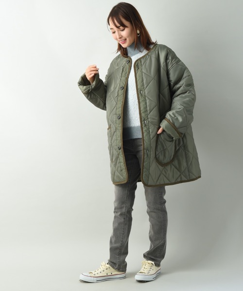 Lee(リー)の「【Lee】KILTING LINER COAT(ミリタリージャケット・レディース・ブラック/カーキ・FREE)」の18枚目の写真