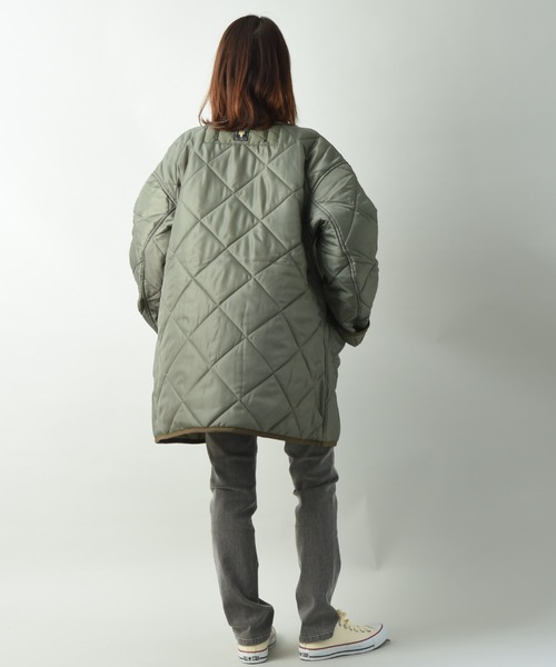 Lee(リー)の「【Lee】KILTING LINER COAT(ミリタリージャケット・レディース・ブラック/カーキ・FREE)」の19枚目の写真