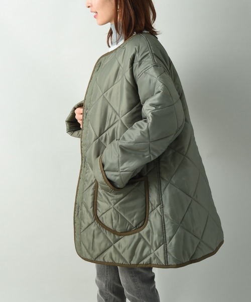Lee(リー)の「【Lee】KILTING LINER COAT(ミリタリージャケット・レディース・ブラック/カーキ・FREE)」の15枚目の写真