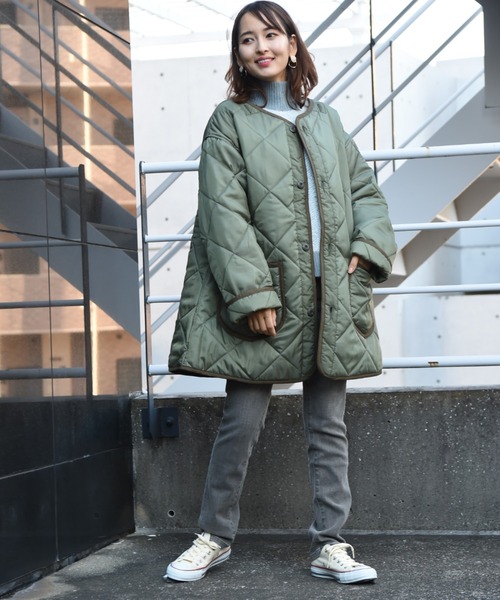 Lee(リー)の「【Lee】KILTING LINER COAT(ミリタリージャケット・レディース・ブラック/カーキ・FREE)」の20枚目の写真