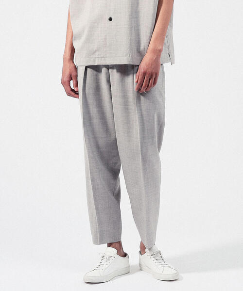 TOMORROWLAND （トゥモローランド）の「ウールレーヨン サイドアジャスターパンツ（その他パンツ・メンズ・ネイビー/ベージュ/ライトグレー/ダークブラウン・M/XS/S）」の18枚目の写真