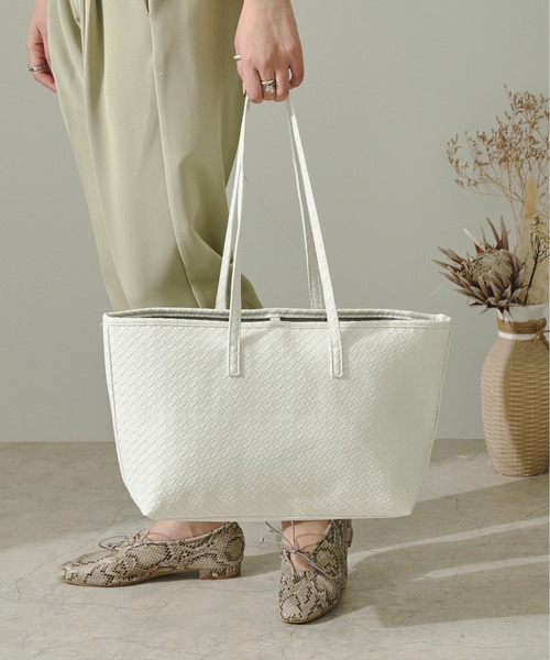 Ambre Neige(アンブルネージュ)の「ポーチ付きメッシュトートバック/【WEB/EC限定商品】(トートバッグ・レディース・ホワイト/ベージュ・FREE)」の12枚目の写真