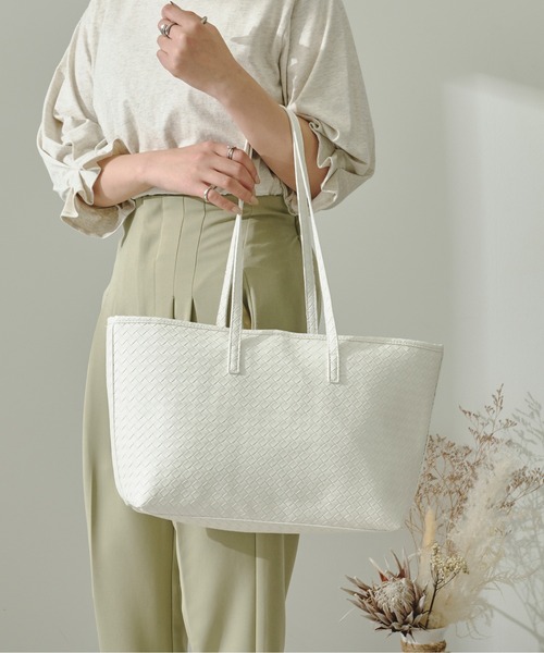 Ambre Neige(アンブルネージュ)の「ポーチ付きメッシュトートバック/【WEB/EC限定商品】(トートバッグ・レディース・ホワイト/ベージュ・FREE)」の17枚目の写真