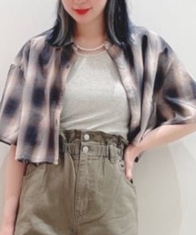 WEGO | WEGO/タンク付きダメージショートシャツ(シャツ/ブラウス)