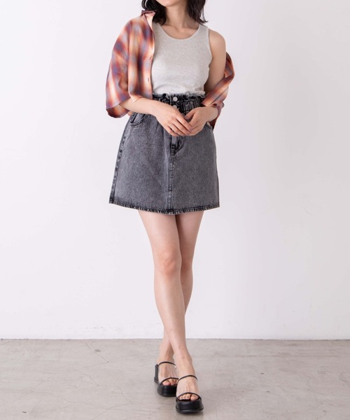 WEGO（ウィゴー）の「WEGO/タンク付きダメージショートシャツ（シャツ/ブラウス・レディース・ベージュ系その他2/グレー系その他2/ブラウン系その他2/ブラック系その他2・FREE）」の13枚目の写真