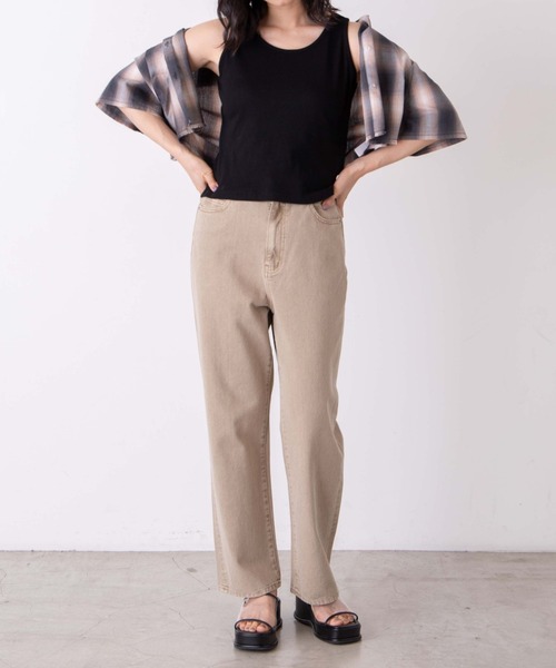 WEGO（ウィゴー）の「WEGO/タンク付きダメージショートシャツ（シャツ/ブラウス・レディース・ベージュ系その他2/グレー系その他2/ブラウン系その他2/ブラック系その他2・FREE）」の10枚目の写真