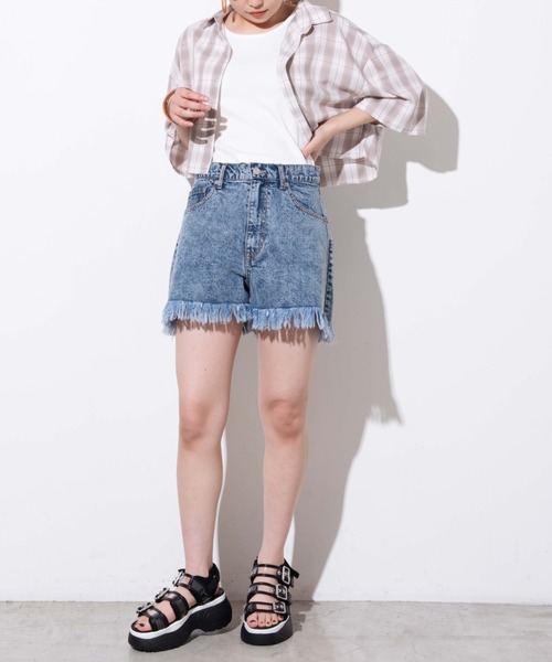 WEGO（ウィゴー）の「WEGO/タンク付きダメージショートシャツ（シャツ/ブラウス・レディース・ベージュ系その他2/グレー系その他2/ブラウン系その他2/ブラック系その他2・FREE）」の22枚目の写真