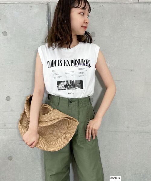 GOOD ROCK SPEED（グッドロックスピード）の「【GOOD ROCK SPEED/グッドロックスピード】フォトプリントノースリTシャツ（Tシャツ/カットソー・レディース・ホワイト系その他2/ホワイト系その他3/ホワイト系その他4・FREE）」の15枚目の写真