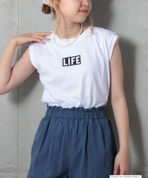 GOOD ROCK SPEED（グッドロックスピード）の「【GOOD ROCK SPEED/グッドロックスピード】フォトプリントノースリTシャツ（Tシャツ/カットソー・レディース・ホワイト系その他2/ホワイト系その他3/ホワイト系その他4・FREE）」の4枚目の写真