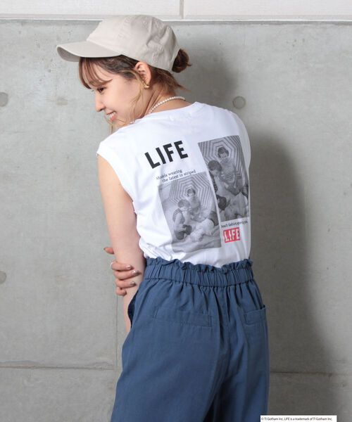 GOOD ROCK SPEED（グッドロックスピード）の「【GOOD ROCK SPEED/グッドロックスピード】フォトプリントノースリTシャツ（Tシャツ/カットソー・レディース・ホワイト系その他2/ホワイト系その他3/ホワイト系その他4・FREE）」の16枚目の写真