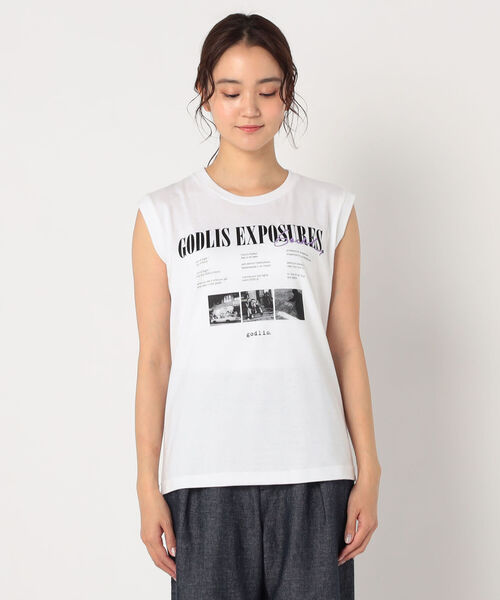 GOOD ROCK SPEED（グッドロックスピード）の「【GOOD ROCK SPEED/グッドロックスピード】フォトプリントノースリTシャツ（Tシャツ/カットソー・レディース・ホワイト系その他2/ホワイト系その他3/ホワイト系その他4・FREE）」の20枚目の写真