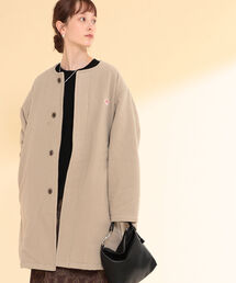 Ray BEAMS | DANTON × Ray BEAMS / 別注 モッサ ノーカラー ダウンコート(ノーカラーコート)