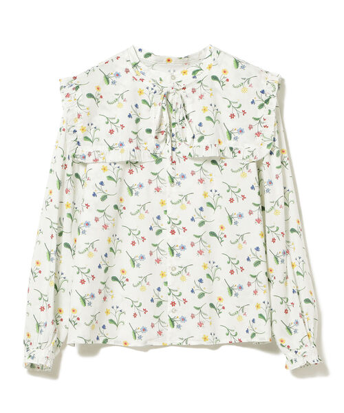 BEAMS BOY（ビームスボーイ）の「BEAMS BOY / リバティ デタッチャブル フリルカラー シャツ（シャツ/ブラウス・レディース・オフホワイト/ブルー・ONE SIZE）」の11枚目の写真