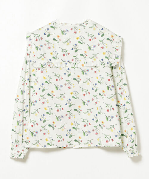 BEAMS BOY（ビームスボーイ）の「BEAMS BOY / リバティ デタッチャブル フリルカラー シャツ（シャツ/ブラウス・レディース・オフホワイト/ブルー・ONE SIZE）」の14枚目の写真