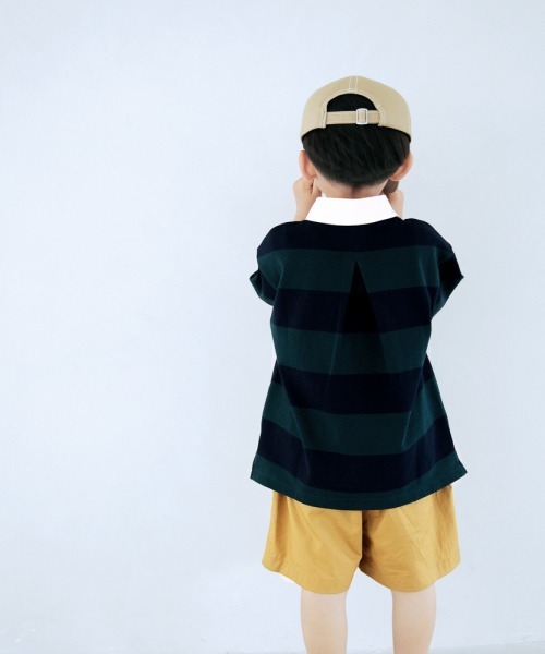 LOWRYS FARM(ローリーズファーム)の「BIGラガーシャツSS 951206(Tシャツ/カットソー・キッズ・ブラック/レッド/グリーン・110cm/120cm/130cm)」の5枚目の写真