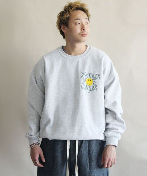 MANASTASH（マナスタッシュ）の「MANASTASH/マナスタッシュ　SFM SWEAT SHIRT SFMスウェットシャツ 7113111（スウェット・メンズ・ライトグレー/ブラック・MEDIUM/LARGE/X-LARGE）」の4枚目の写真