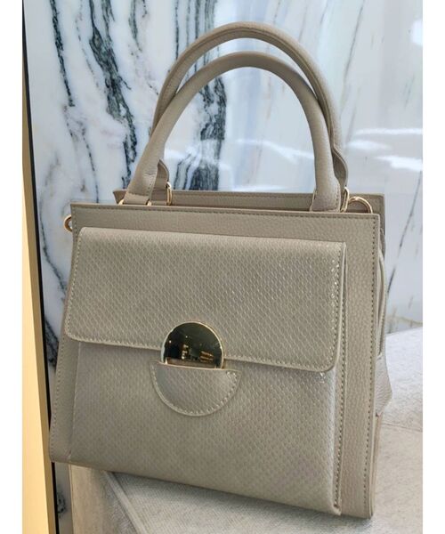 RESEXXY（リゼクシー）の「リングポイントハンドバッグ（ハンドバッグ・レディース・ブラック/ベージュ/ブラウン・FREE）」の3枚目の写真