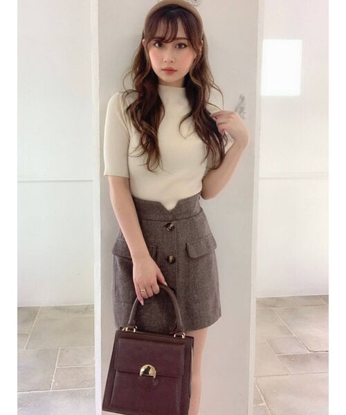 RESEXXY（リゼクシー）の「リングポイントハンドバッグ（ハンドバッグ・レディース・ブラック/ベージュ/ブラウン・FREE）」の7枚目の写真